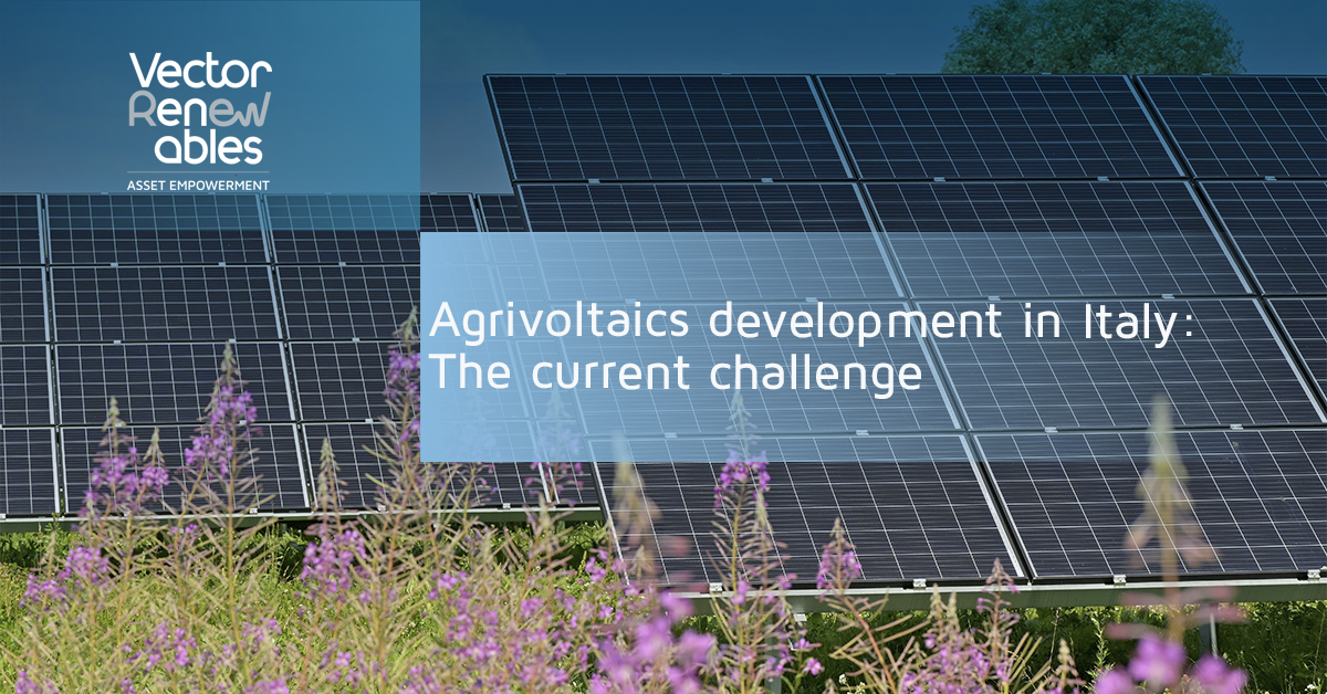 Agrivoltaics development in Italy: the current challenge