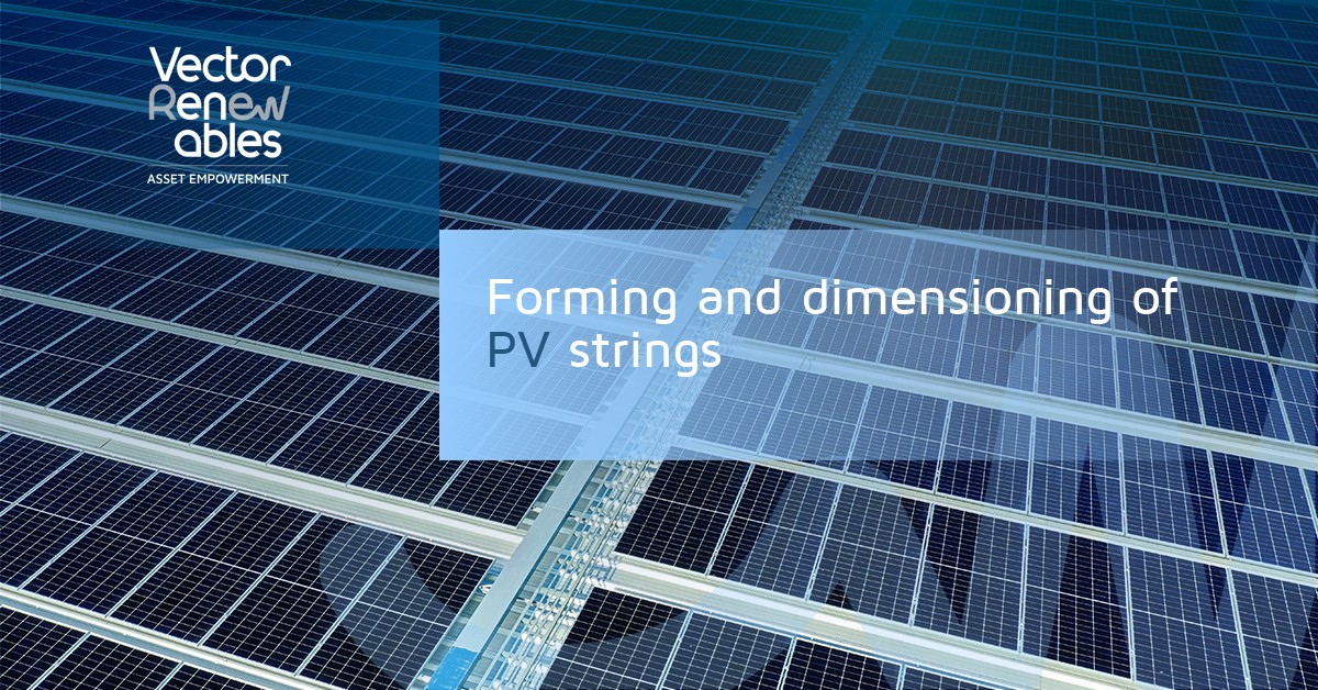 Forming and dimensioning of PV strings
