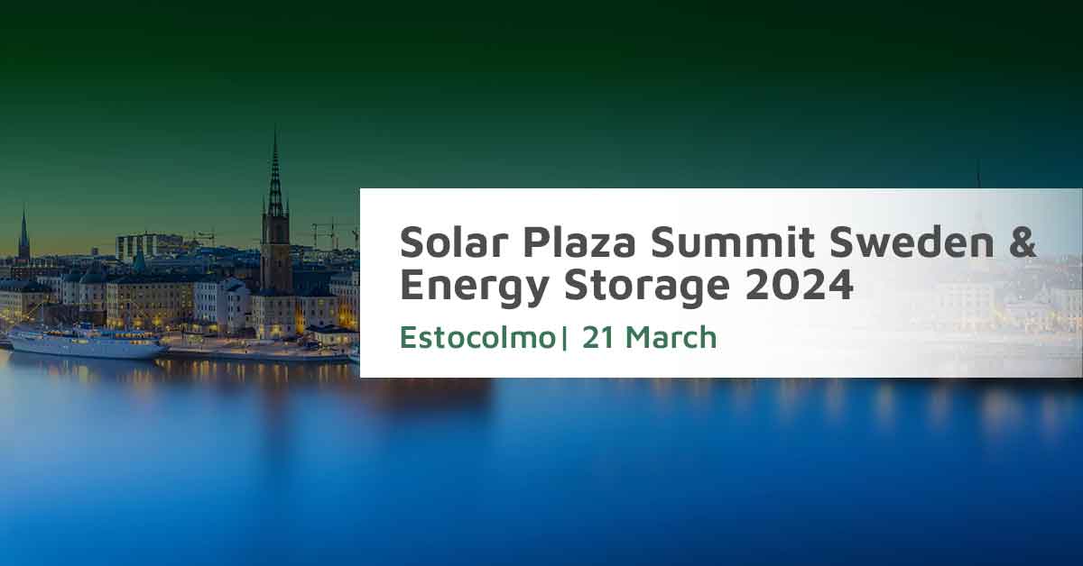 Solar Plaza Summit Sweden & Energy Storage 2024